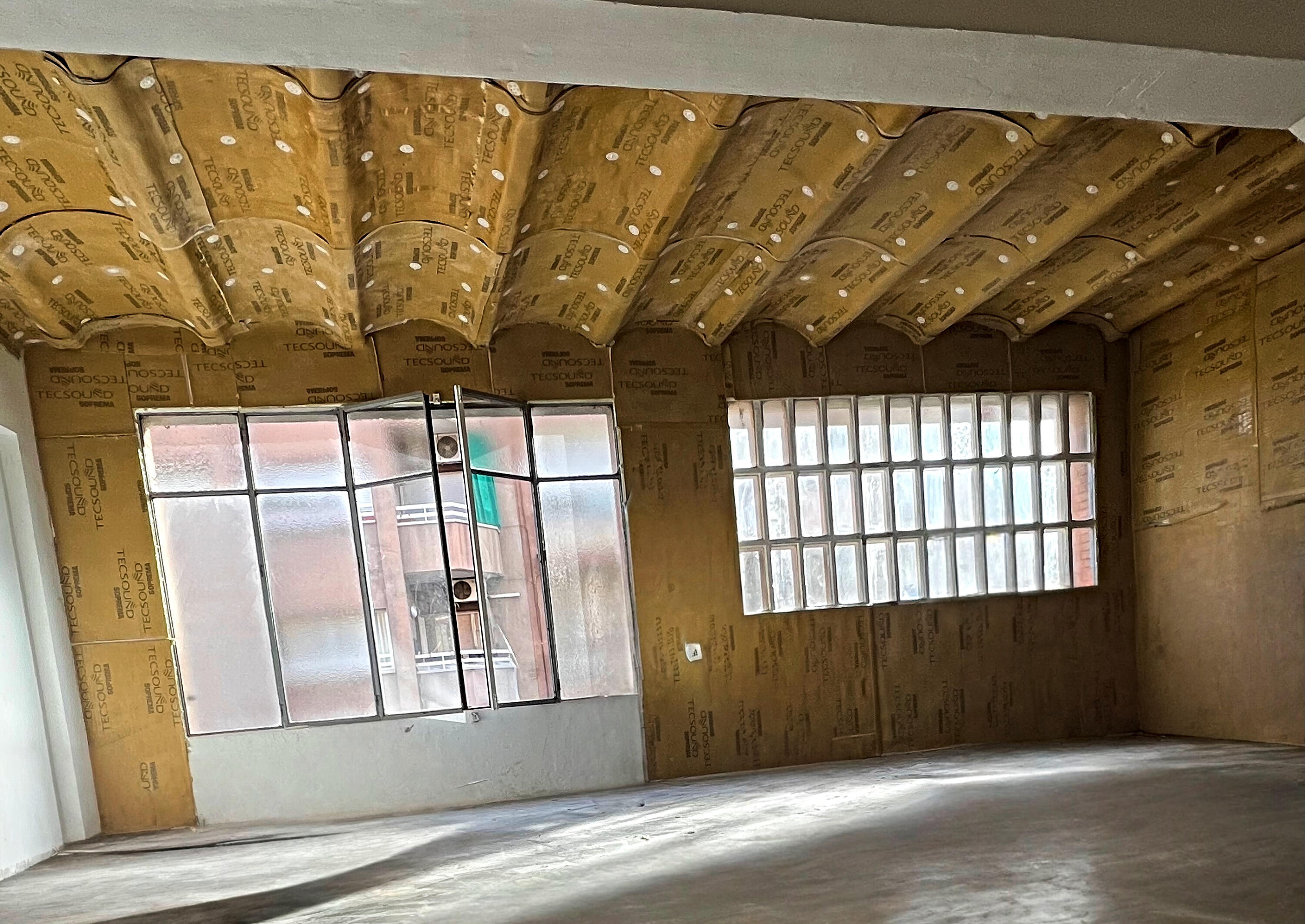 tecsound insonorizado en boveda catalana estudio de grabacion pladur