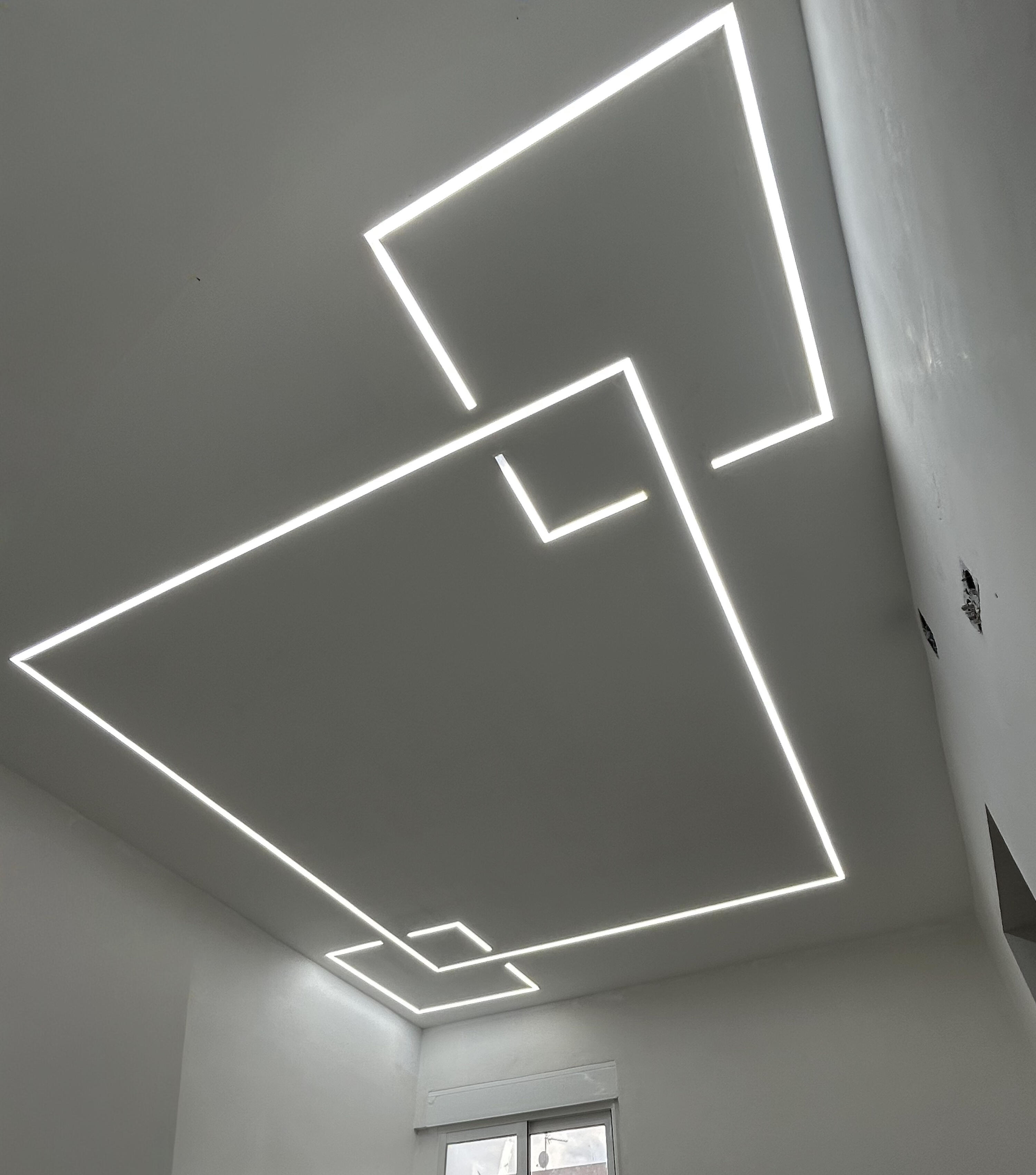 instalacion de techo pladur con iluminación LED - ossa Duo Barcelona